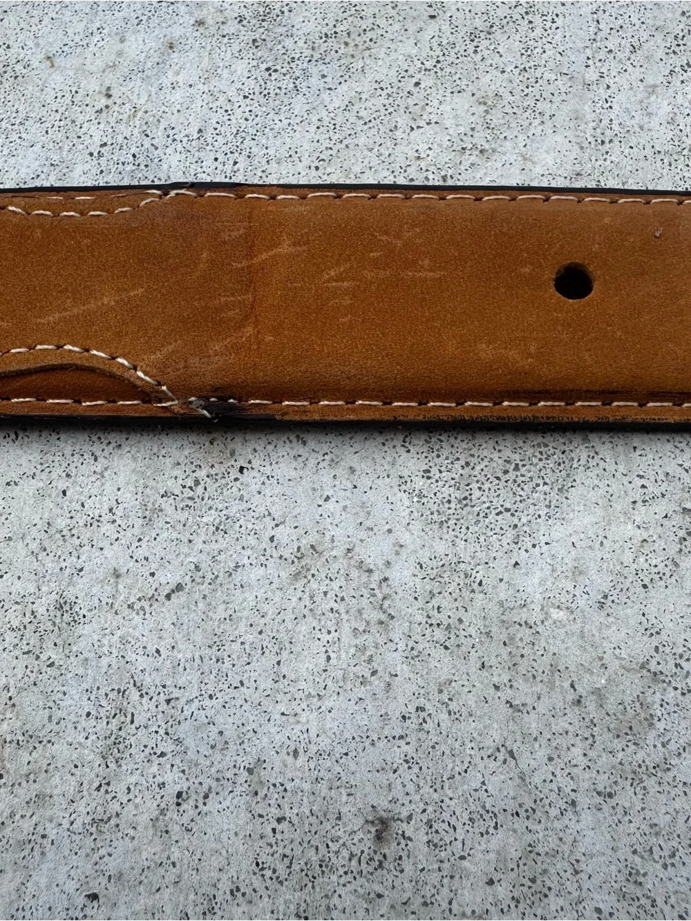 KIDS Tan Leather Belt with Silver Conchos